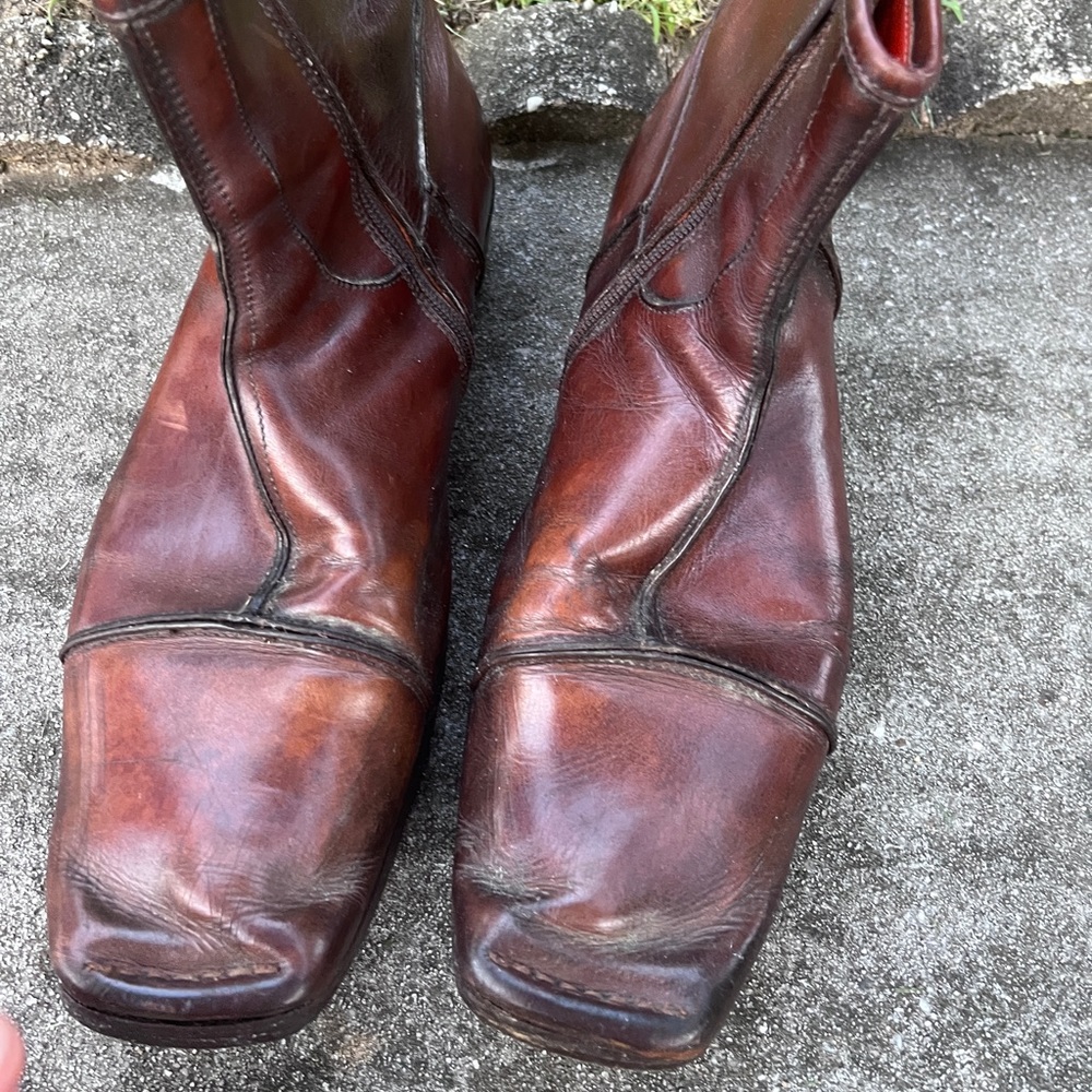 Mark Nason ankle boots with new heels and soles